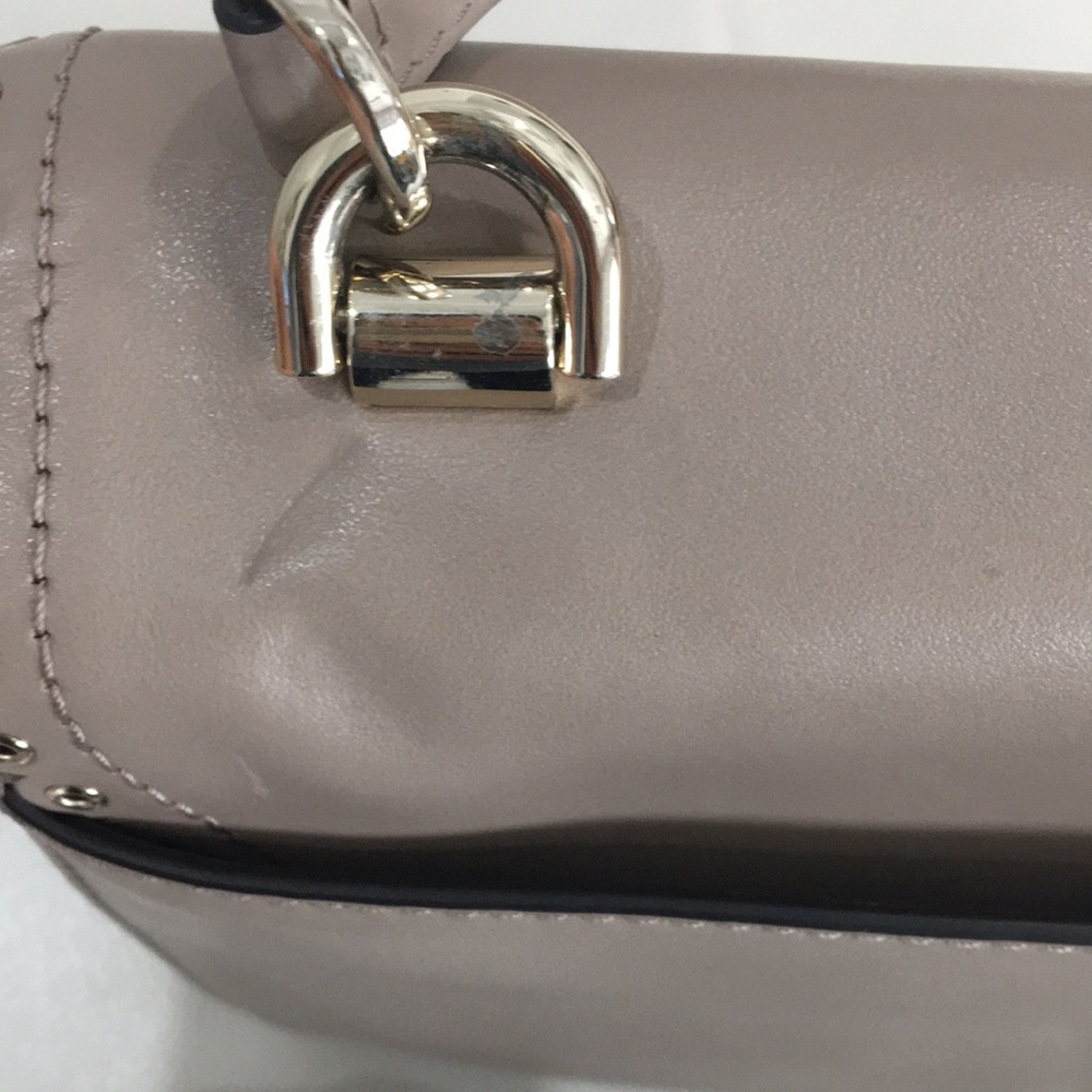 Michael Kors Ava Satchel leather Truffle color PreOwned - Picture 14 of 15